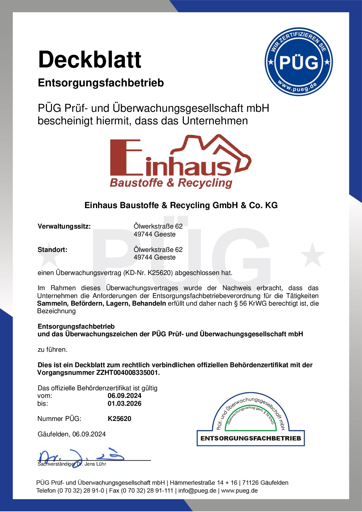 Deckblatt EfbV _ 2024 _ EfbV _ Einhaus Baustoffe & Recycling GmbH & Co. KG.jpg